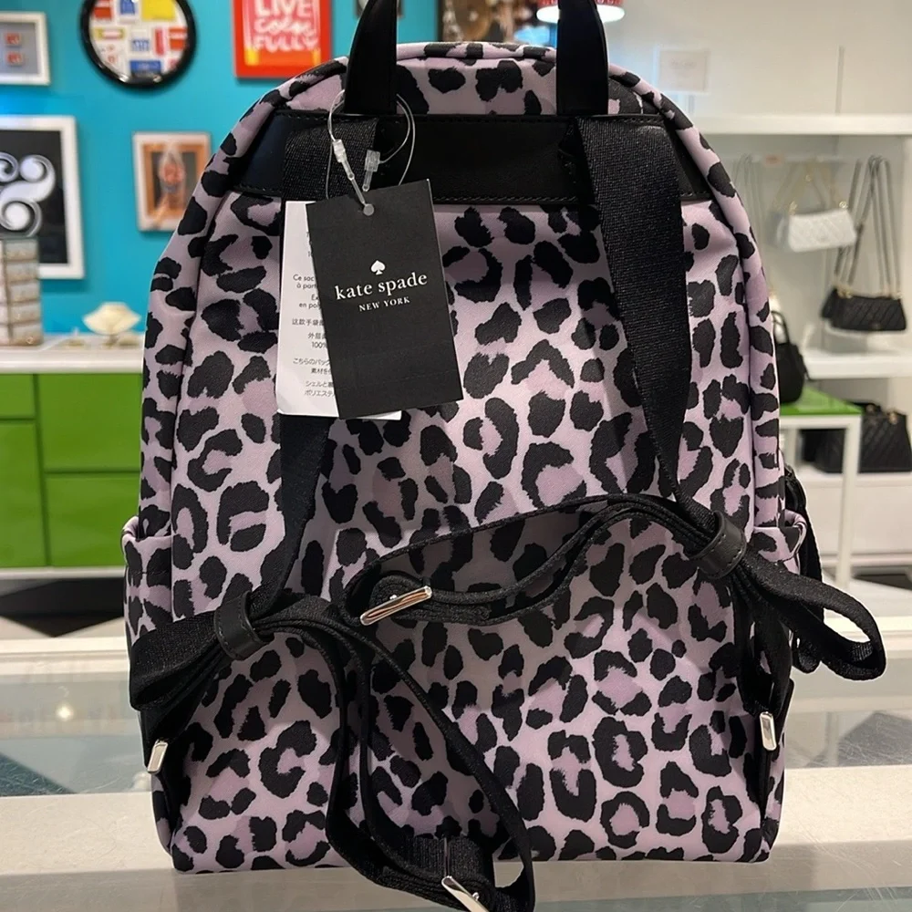 Kate Spade Chelsea Spotted Leopard Print Medium Backpack
Violet Mist
NWT - Picture 13 of 16